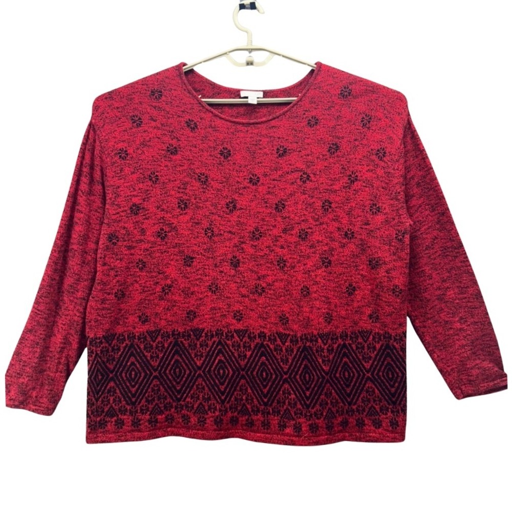 J Jill Sweater Red‎ XL